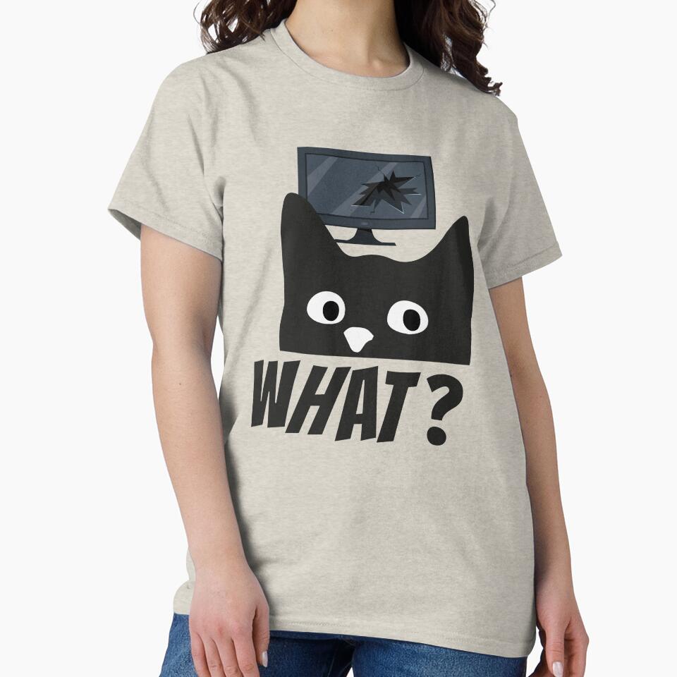 Cat What? Destructive Black Cat T-Shirts, Hoodie, Sweatshirt
