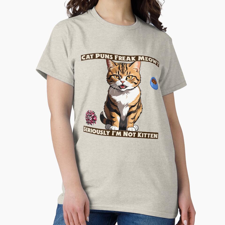 Cat Puns Freak Meowt funny cat by Rockyctees T-Shirts, Hoodie, Sweatshirt | BlankRebels.com (Image 2)