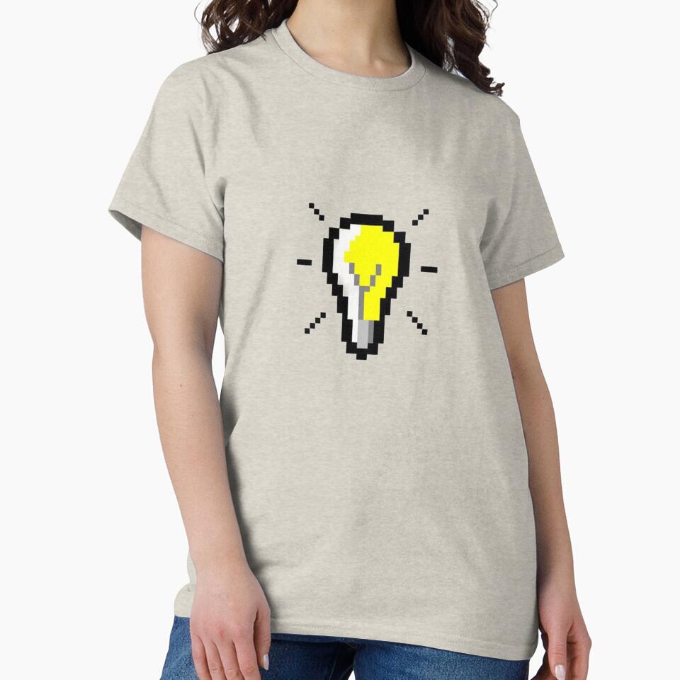 Idea light pixel design by FrostCore1 T-Shirts, Hoodie, Sweatshirt | BlankRebels.com (Image 2)