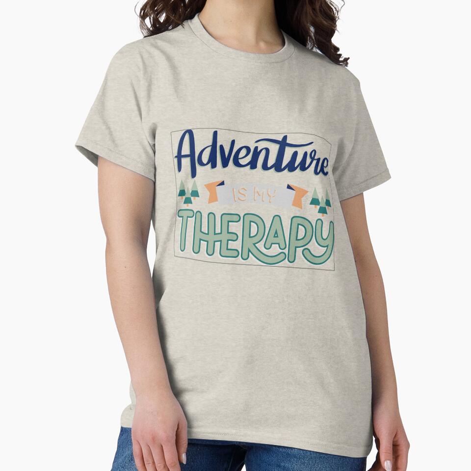 Adventure is my therapy by myinkydesigns T-Shirts, Hoodie, Sweatshirt | BlankRebels.com (Image 2)
