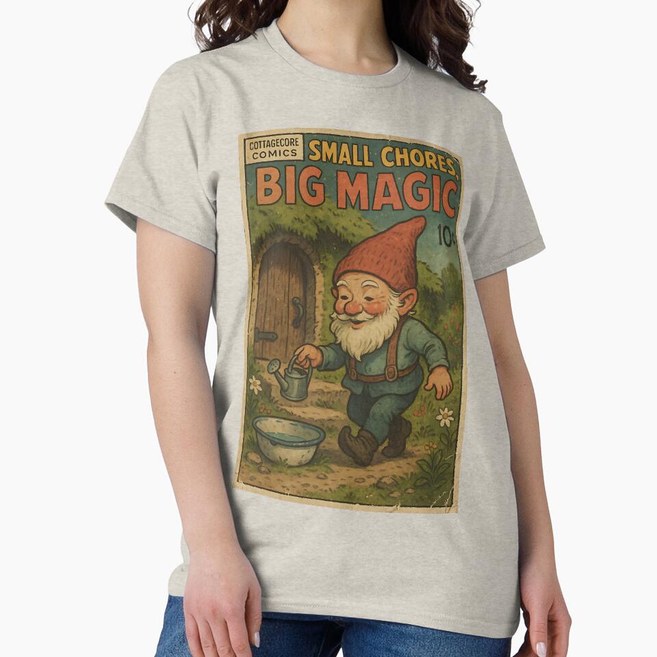 Whimsical Cottagecore: Small chores, big magic by bapupa T-Shirts, Hoodie, Sweatshirt | BlankRebels.com (Image 2)