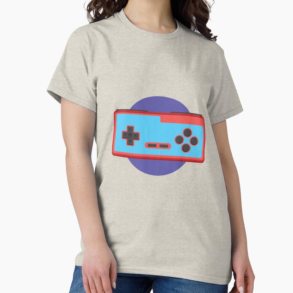 Retrocon One Retro 90s Game Controller Reimagined Redblue T-Shirts, Hoodie, Sweatshirt