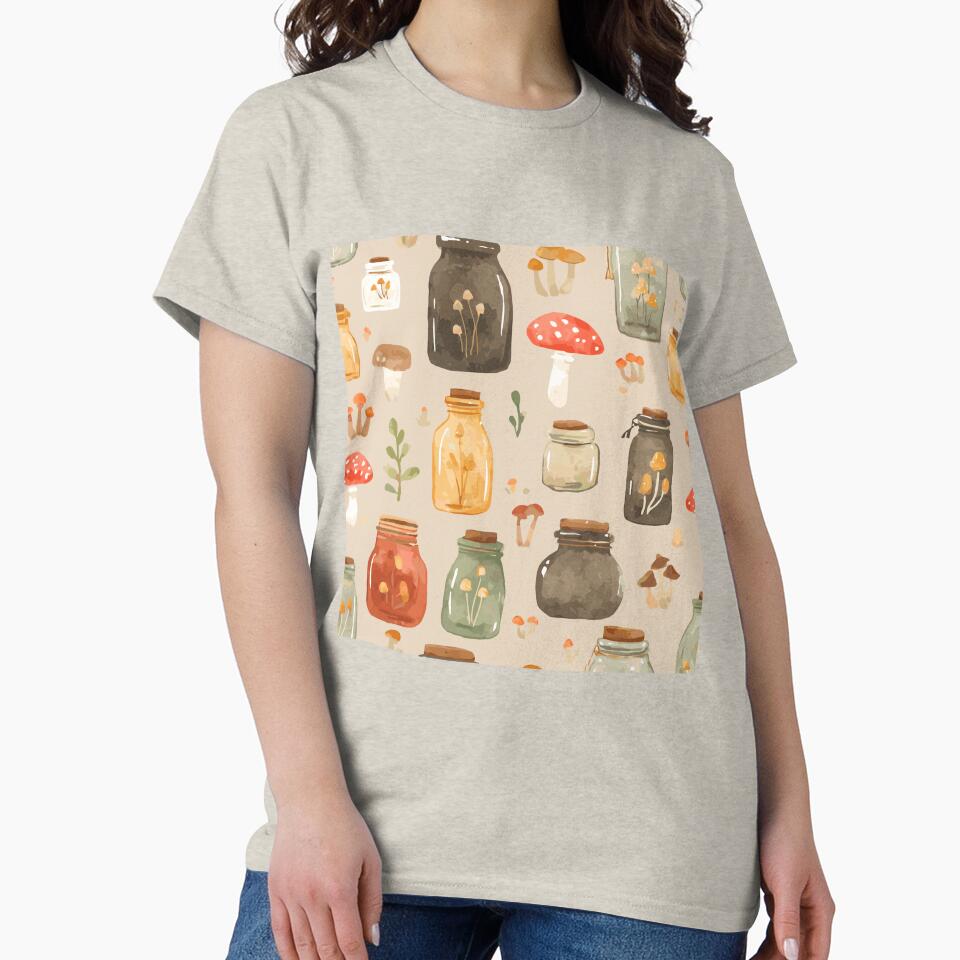 Vintage Cottagecore Pattern by bapupa T-Shirts, Hoodie, Sweatshirt | BlankRebels.com (Image 2)