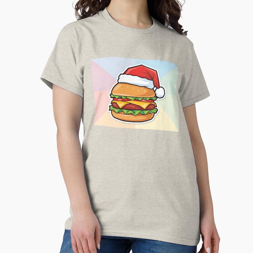 Cute christmas hamburger by mayatA-rt T-Shirts, Hoodie, Sweatshirt | BlankRebels.com (Image 2)