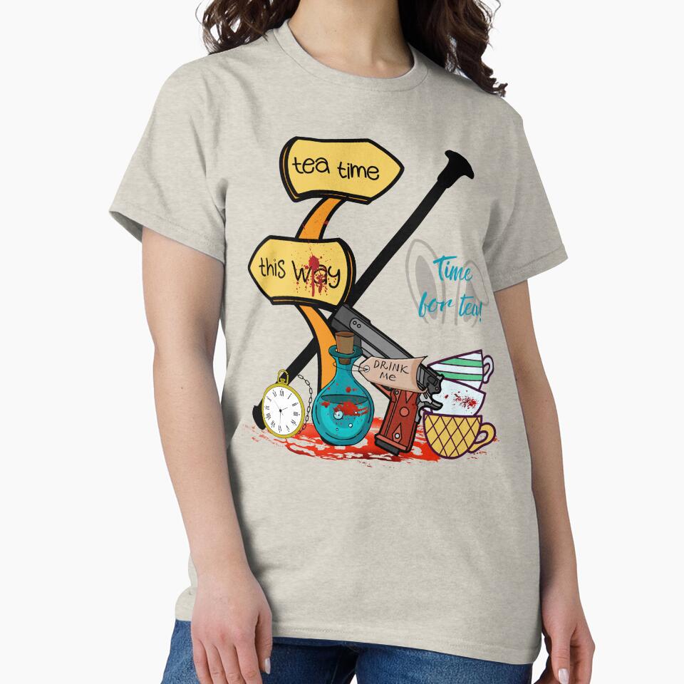 Time for Tea - Wonderland | TopsNTangles by chelseahill712 T-Shirts, Hoodie, Sweatshirt | BlankRebels.com (Image 2)