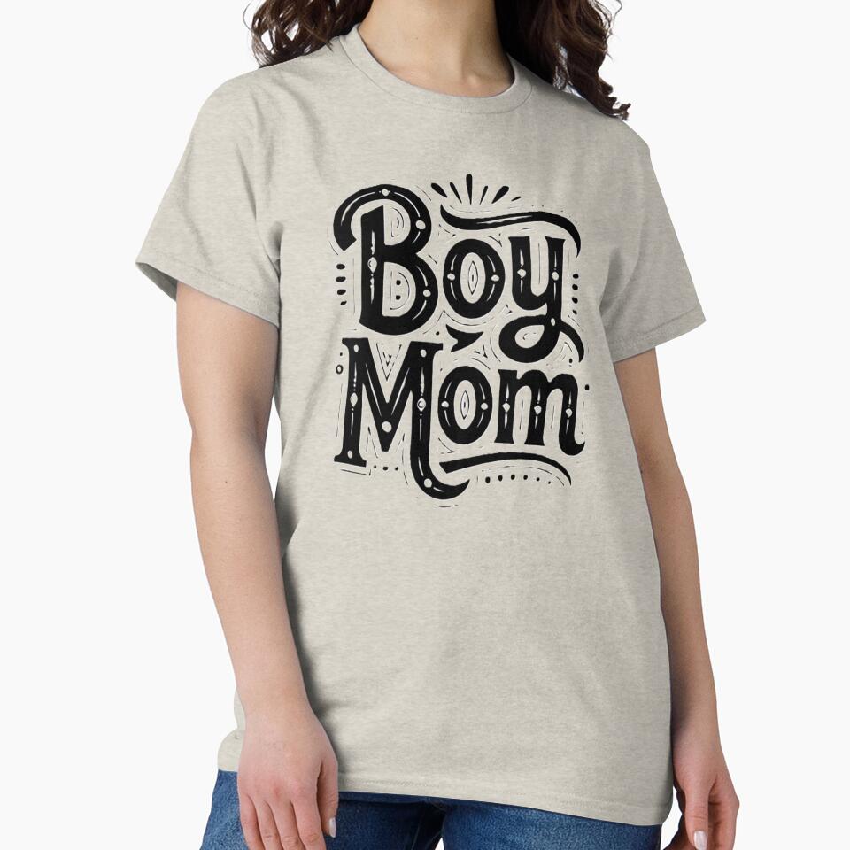 Boy Mom Vibes: Proud Mama Designs by harmandragon04 T-Shirts, Hoodie, Sweatshirt | BlankRebels.com (Image 2)