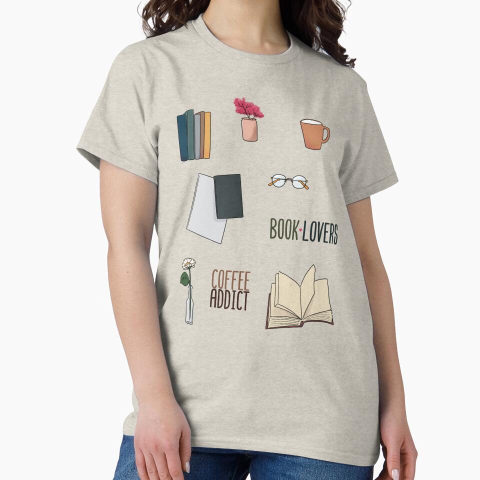 Coffee and books by CricketDoodles T-Shirts, Hoodie, Sweatshirt | BlankRebels.com (Image 2)