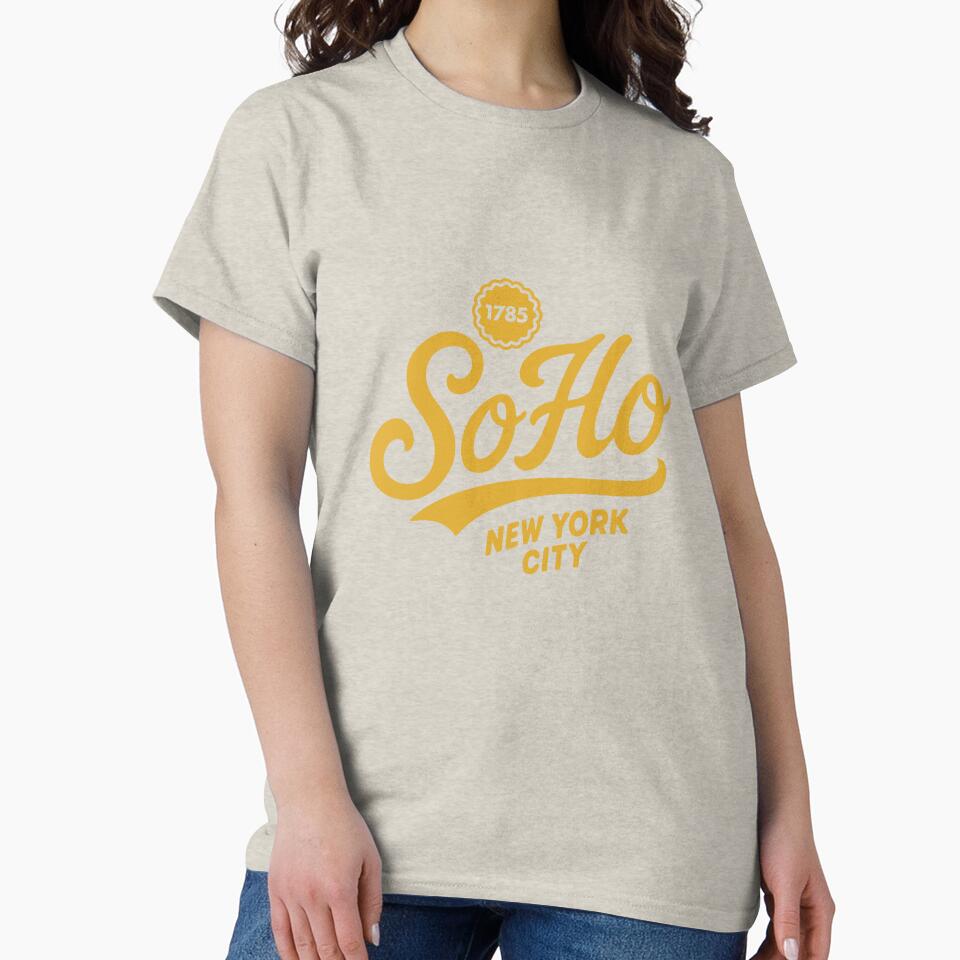 SoHo Manhattan New York Script by Boogosh T-Shirts, Hoodie, Sweatshirt | BlankRebels.com (Image 2)