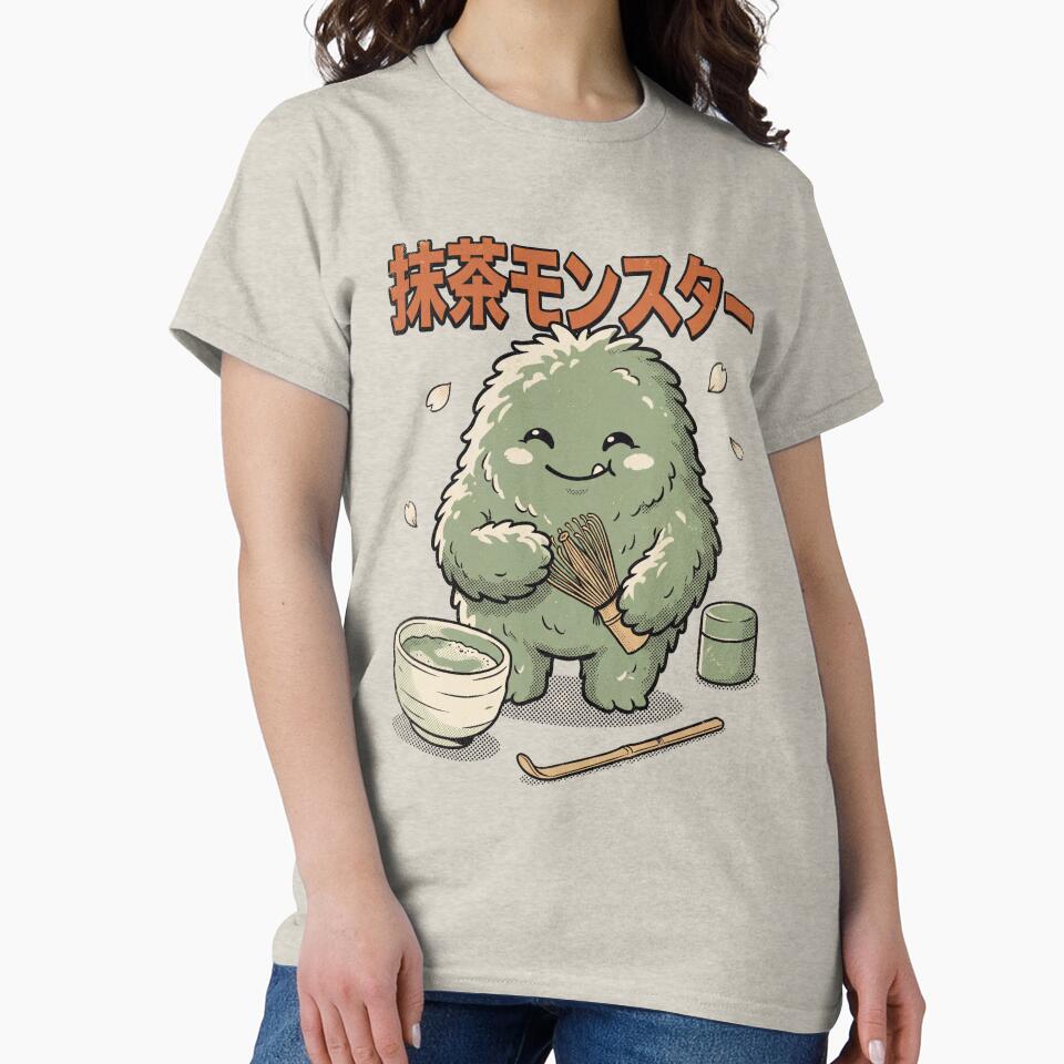 Matcha Monster Cute Japanese Tea Art by Moo7shop T-Shirts, Hoodie, Sweatshirt | BlankRebels.com (Image 2)