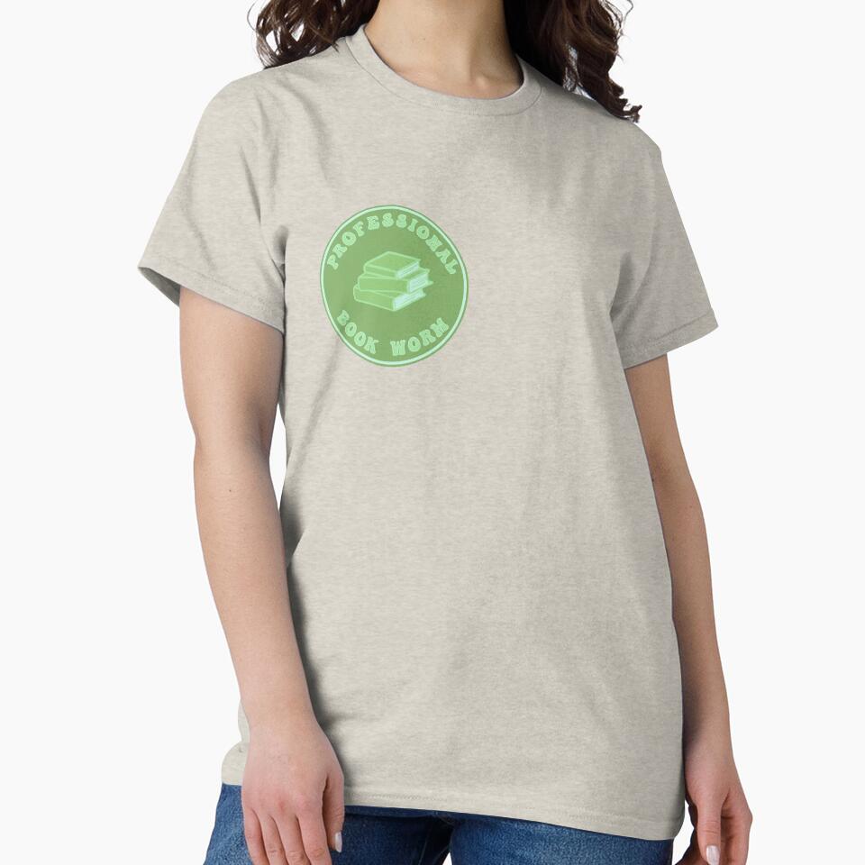 Professional Book Worm (green) by ellainalisa T-Shirts, Hoodie, Sweatshirt | BlankRebels.com (Image 2)
