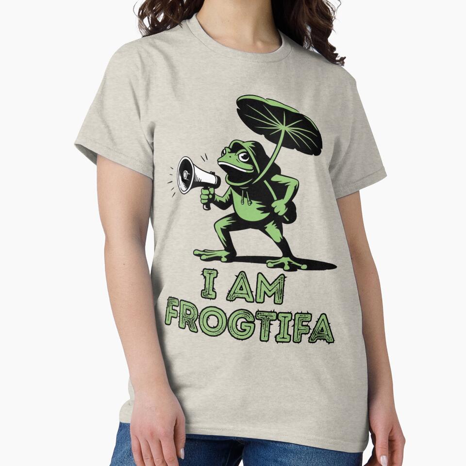 I Am Frogtifa Ribbit Protest Portland Frog Meme by NightWisdom T-Shirts, Hoodie, Sweatshirt | BlankRebels.com (Image 2)