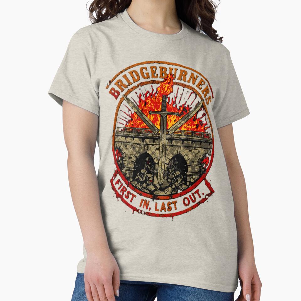 Bridgeburners Emblem – Malazan 1st Company Military Crest v5 by Tshirts1980 T-Shirts, Hoodie, Sweatshirt (Image 2)