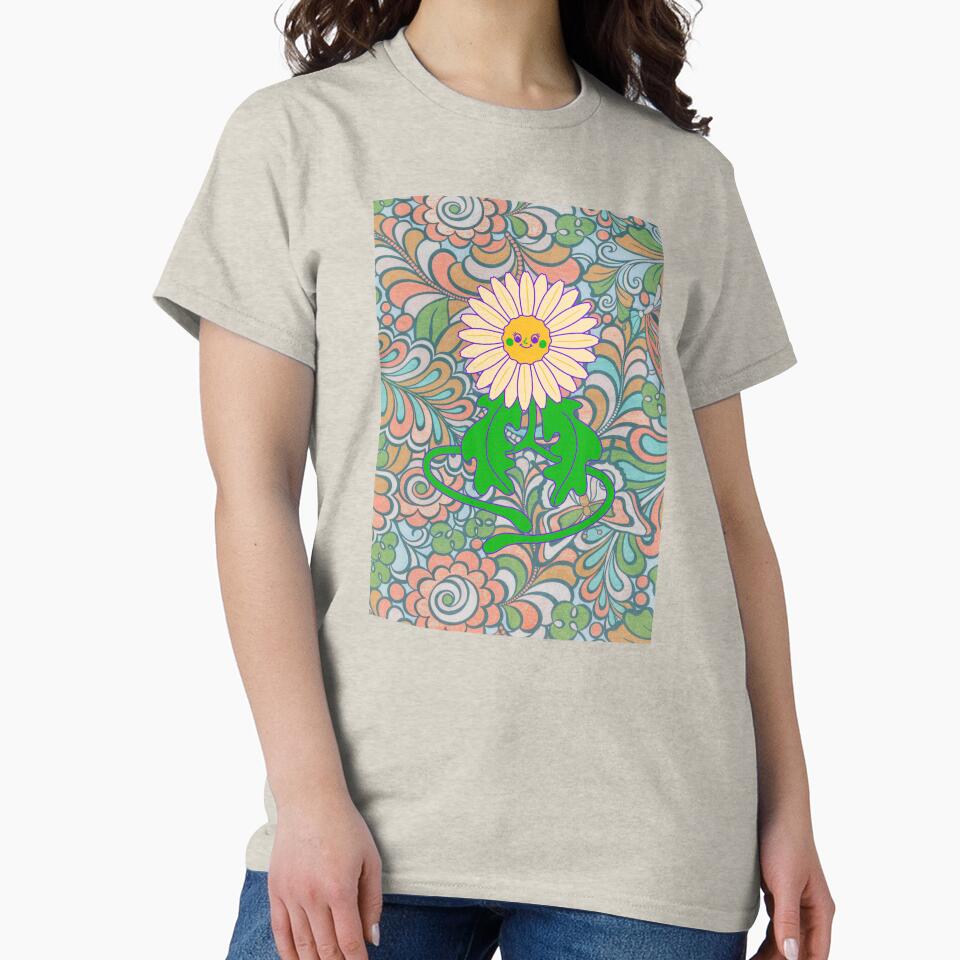 Psychedelic Sunflower by CrossThunder T-Shirts, Hoodie, Sweatshirt | BlankRebels.com (Image 2)