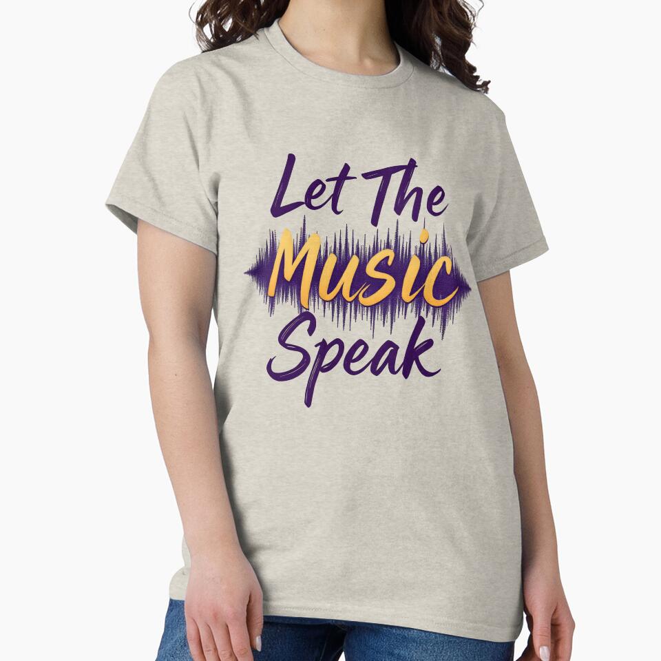 Let The Music Speak: Inspirational Music Design by Jollys-ArtShop T-Shirts, Hoodie, Sweatshirt | BlankRebels.com (Image 2)