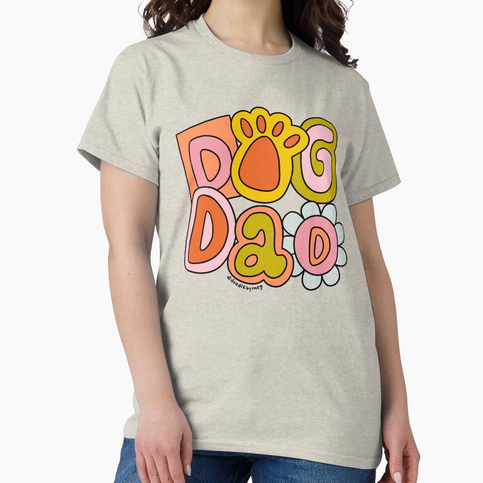 Dog Dad by doodlebymeg T-Shirts, Hoodie, Sweatshirt | BlankRebels.com (Image 2)