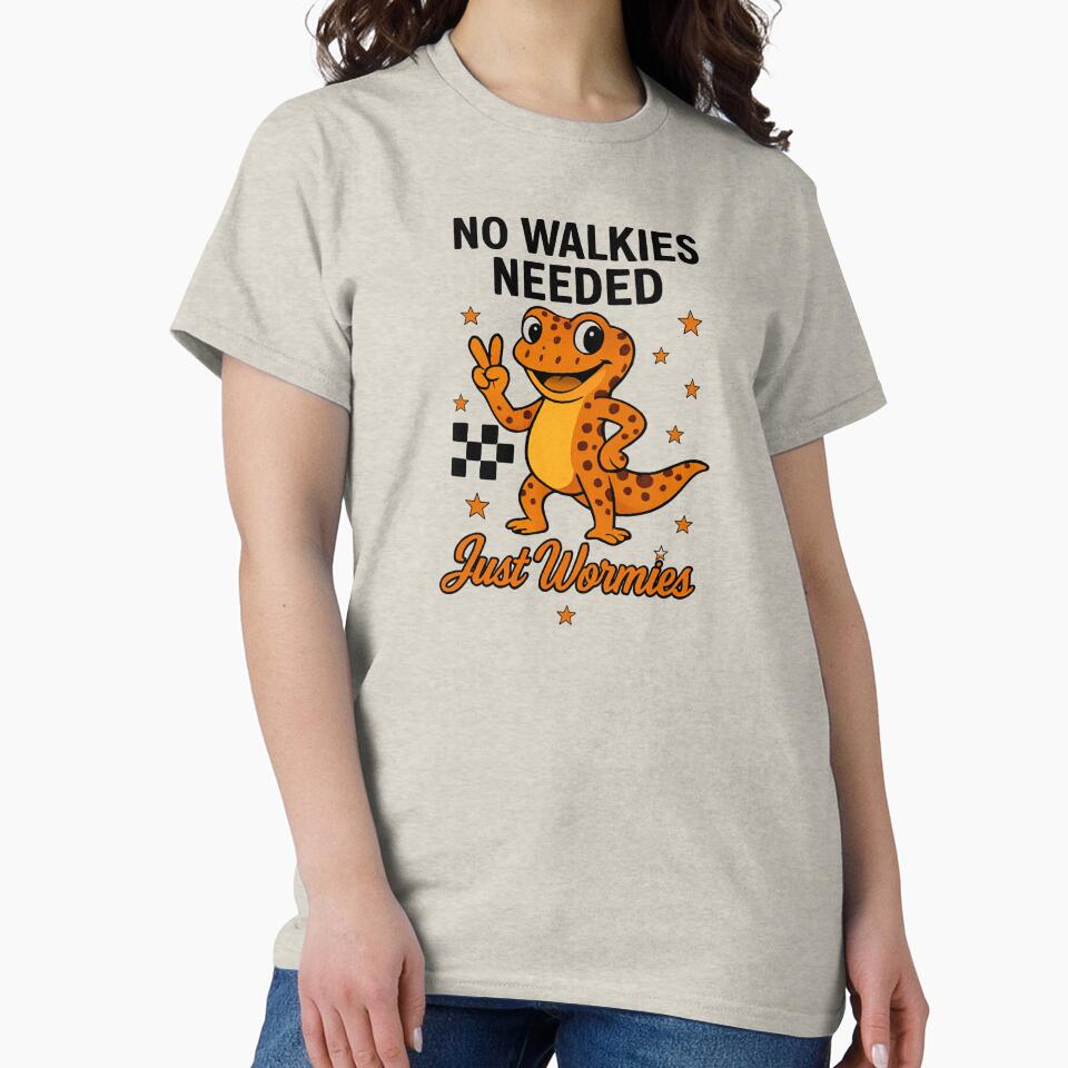 Gecko Life - No Walkies Needed Just Wormies by VinsendDraconi T-Shirts, Hoodie, Sweatshirt | BlankRebels.com (Image 2)