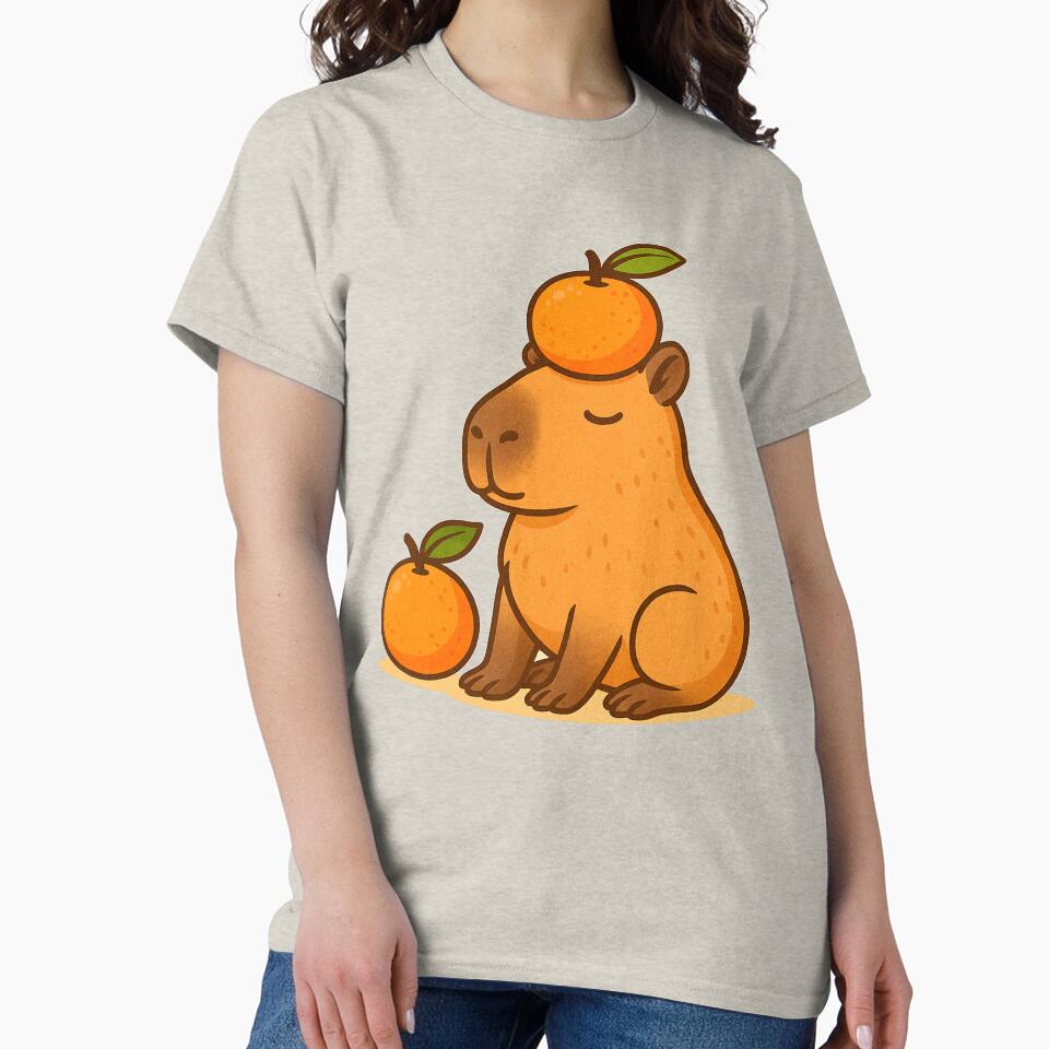 Capybara Citrus Zen by Parallel Universe T-Shirts, Hoodie, Sweatshirt | BlankRebels.com (Image 2)