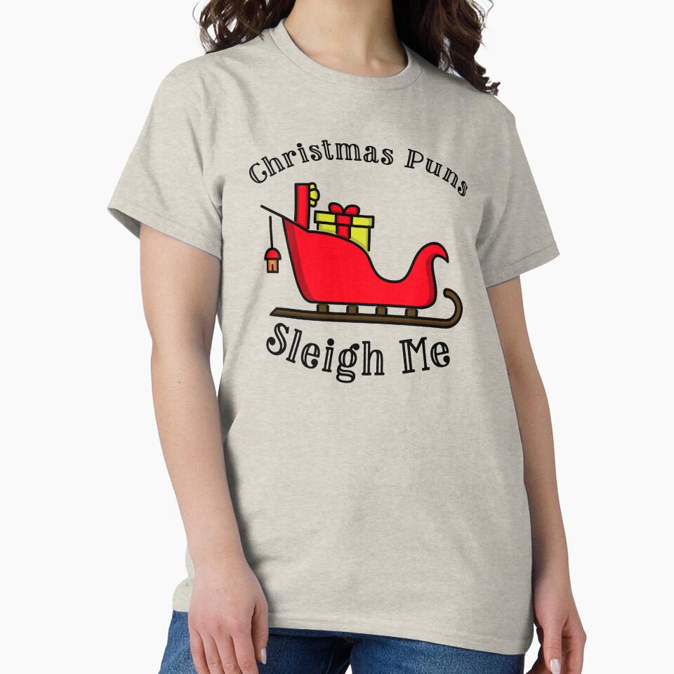TRLT Christmas Sleigh Pun by trtlpod T-Shirts, Hoodie, Sweatshirt | BlankRebels.com (Image 2)