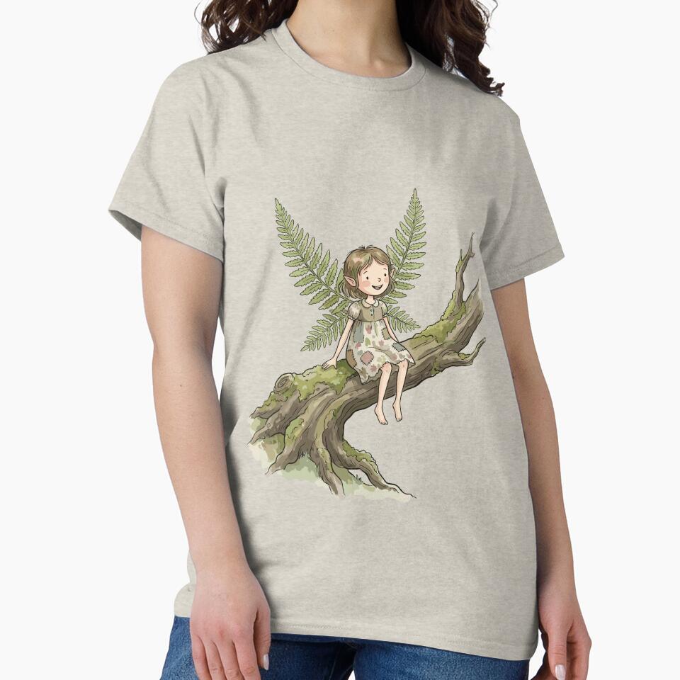 Magical Cottagecore: Fern Frond Fairy by bapupa T-Shirts, Hoodie, Sweatshirt | BlankRebels.com (Image 2)