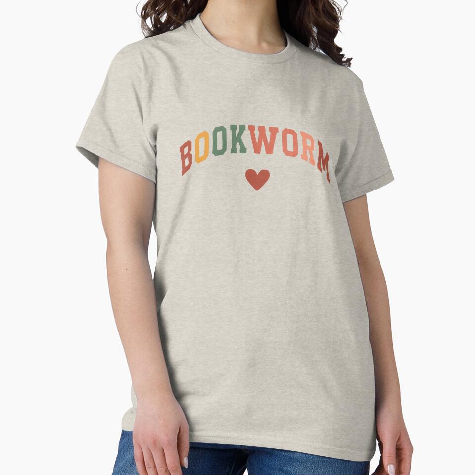 Bookworm Heart – Cute Vintage Aesthetic for Book Lovers by Velustro Shop T-Shirts, Hoodie, Sweatshirt (Image 2)