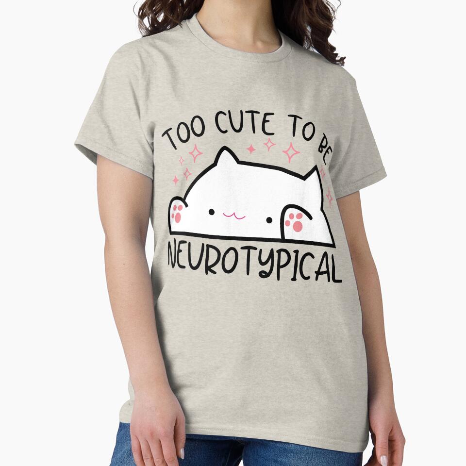 Too Cute To Be Neurotypical by cvt01 T-Shirts, Hoodie, Sweatshirt | BlankRebels.com (Image 2)