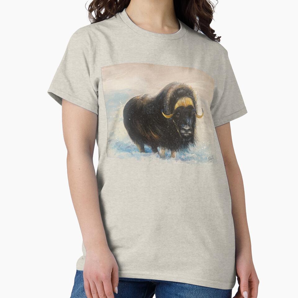 Musk Ox on the Tundra by Artdesrapides T-Shirts, Hoodie, Sweatshirt | BlankRebels.com (Image 2)