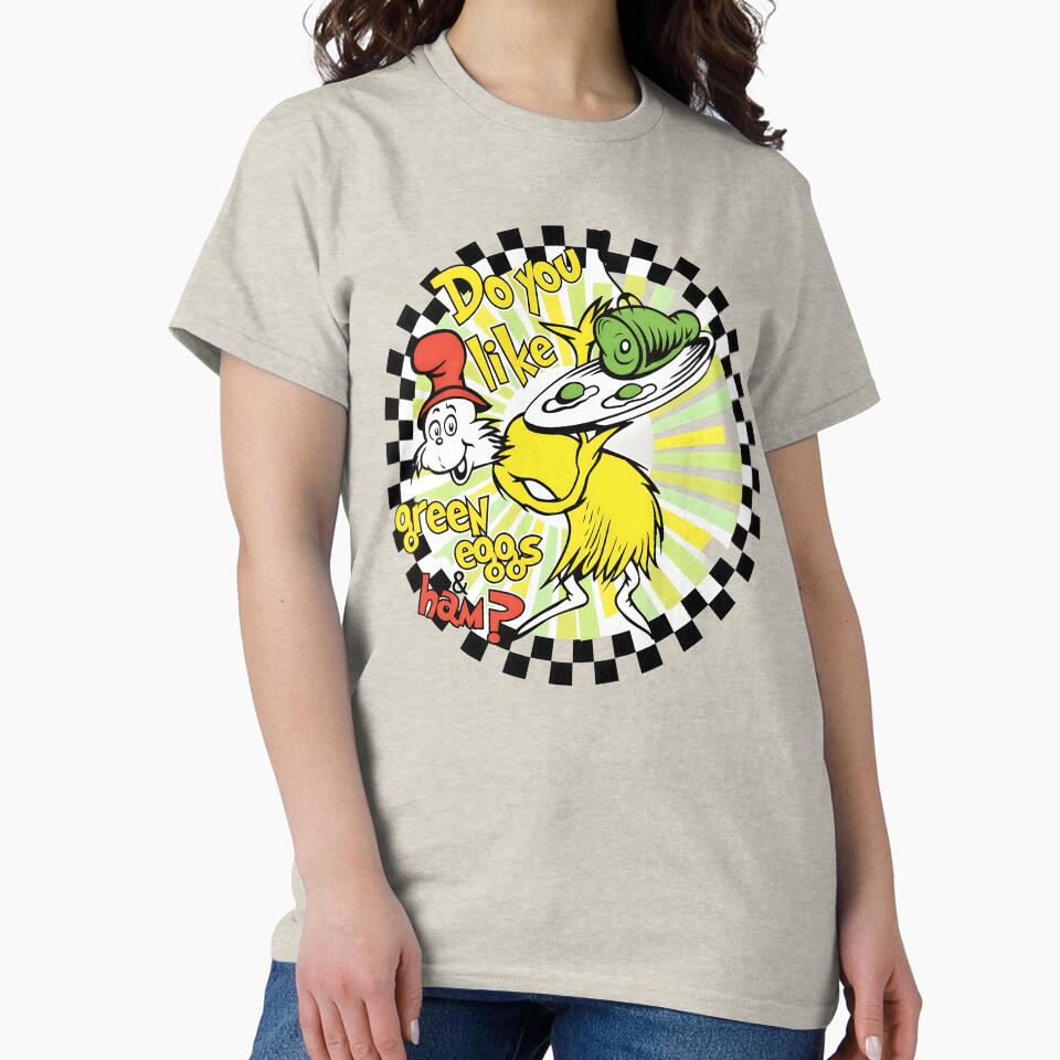 Do You Like Green Eggs Classic T-Shirt – Funny Reading Day Classroom Design by Rhastasnixon Hoodie, Sweatshirt (Image 2)