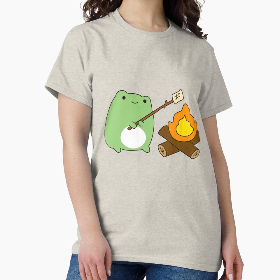 marshmallow at campfire frog by ZaryousStuff