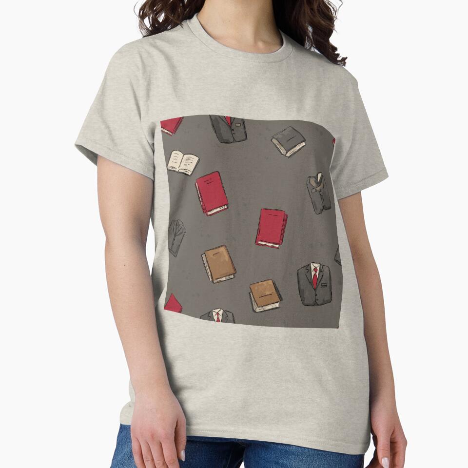 Intellectual Dark Academia Pattern by bapupa T-Shirts, Hoodie, Sweatshirt | BlankRebels.com (Image 2)