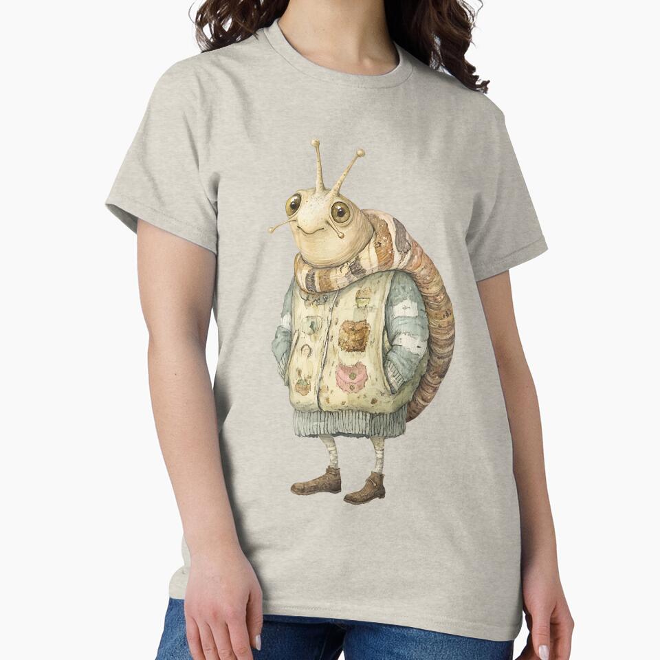 Cozy Cottagecore Snail by bapupa T-Shirts, Hoodie, Sweatshirt | BlankRebels.com (Image 2)