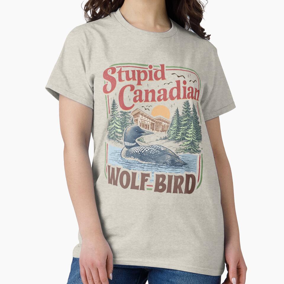 Stupid Canadian Wolf Bird Heated Rivalry Inspired Team Hollanov by M-Andrews T-Shirts, Hoodie, Sweatshirt (Image 2)