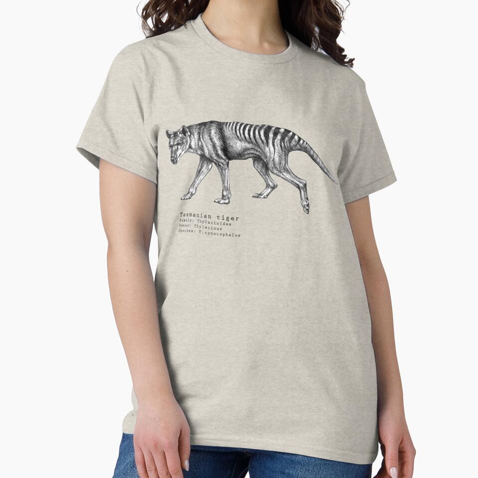 Tasmanian tiger by Danelle Vierkant T-Shirts, Hoodie, Sweatshirt | BlankRebels.com (Image 2)