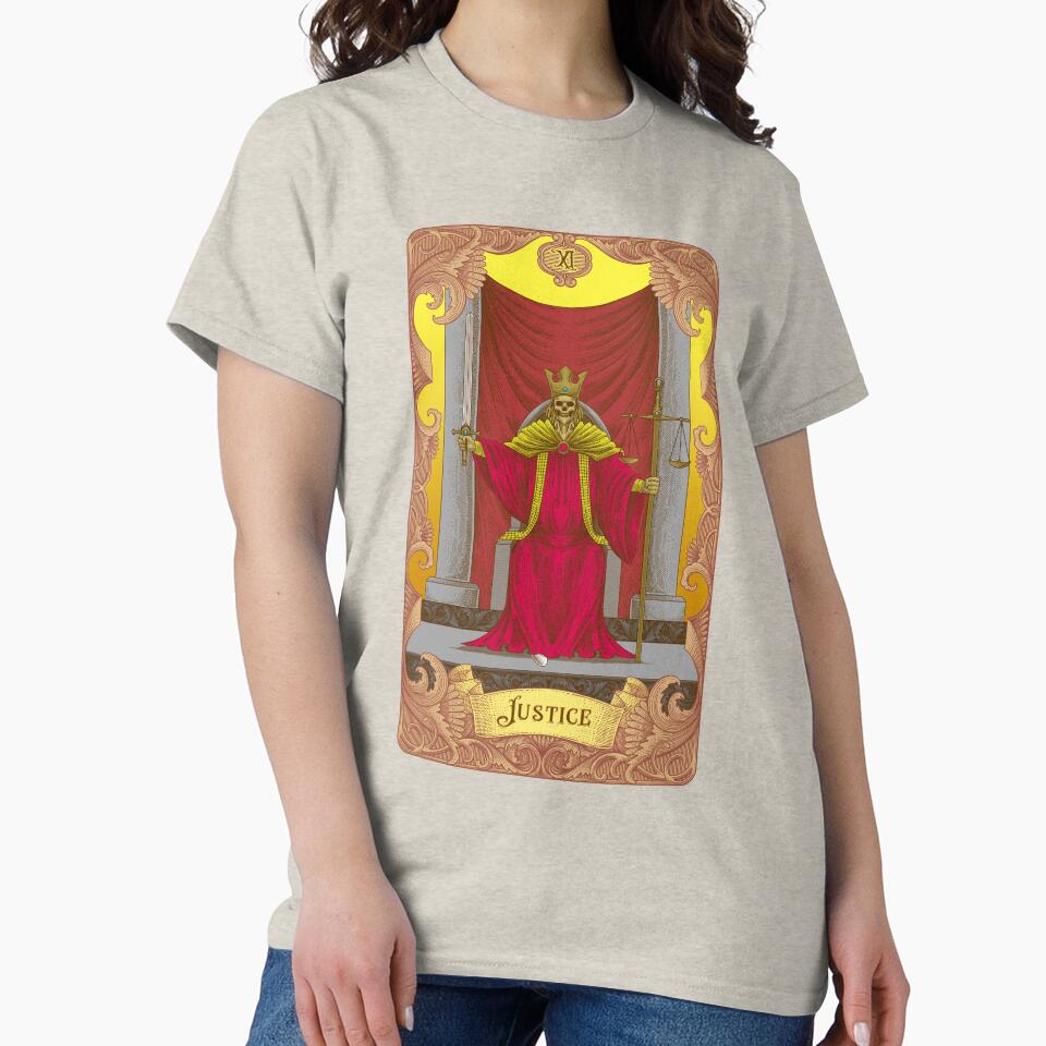 Justice Tarot Illustration by WOLForDEER T-Shirts, Hoodie, Sweatshirt | BlankRebels.com (Image 2)