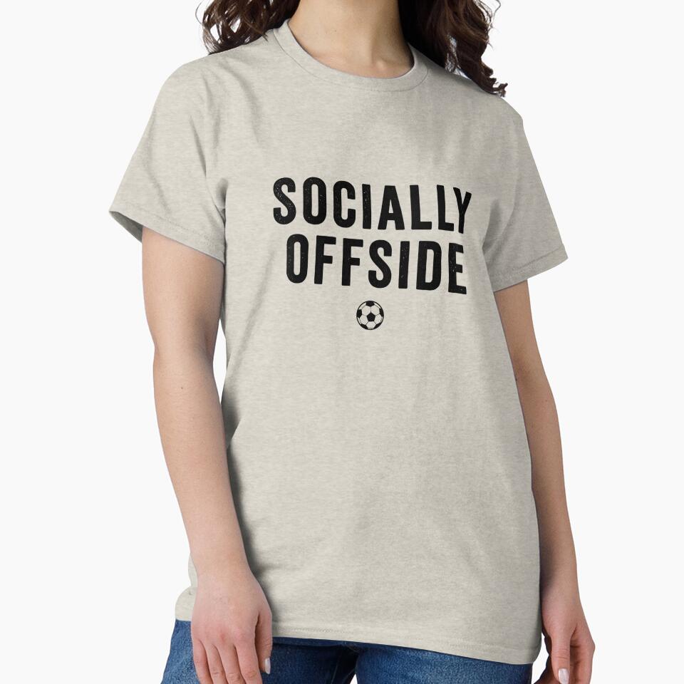 Socially Offside – Introvert Soccer Shirt | Funny Football World Cup Graphic Tee by SkullVor
