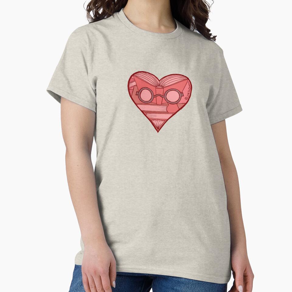 I Love Books Heart by jmdesantis T-Shirts, Hoodie, Sweatshirt | BlankRebels.com (Image 2)