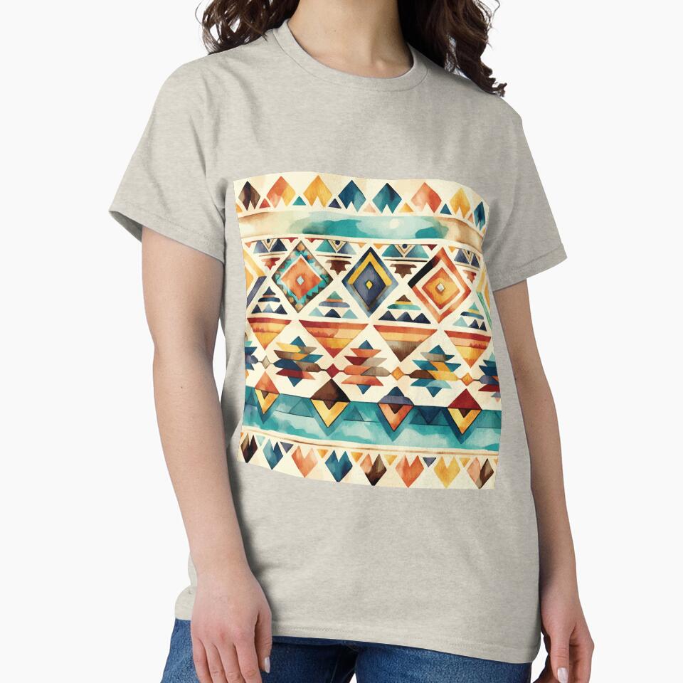 An Aztec Geometric Southwestern Design - Boho Chic Patterns by GVRDesign T-Shirts, Hoodie, Sweatshirt (Image 2)