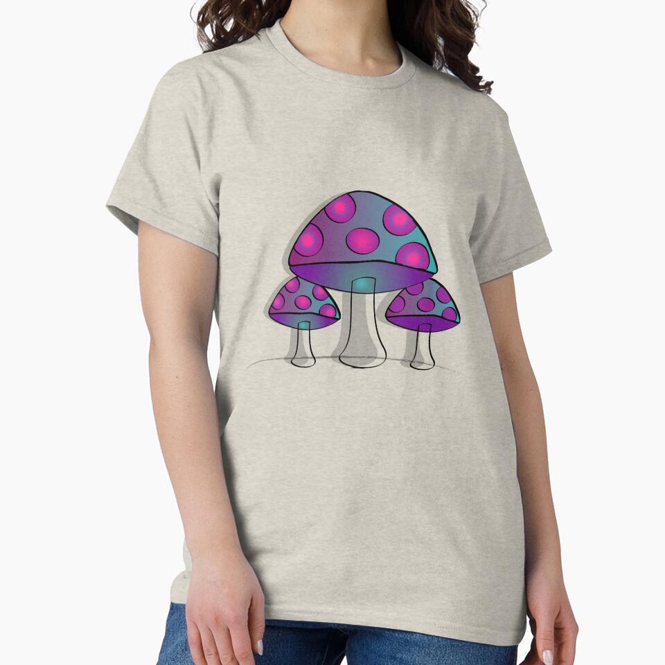 Purple Hazee Mushroom by melissacsntno T-Shirts, Hoodie, Sweatshirt | BlankRebels.com (Image 2)