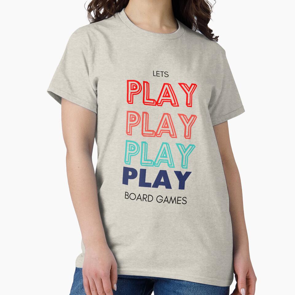 Lets Play Board Games Colorful Design by roll4fun T-Shirts, Hoodie, Sweatshirt | BlankRebels.com (Image 2)