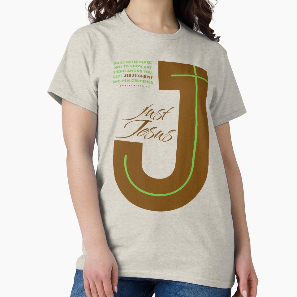 Just JESUS (1Corinthians 2:2) by square1studio T-Shirts, Hoodie, Sweatshirt | BlankRebels.com (Image 2)