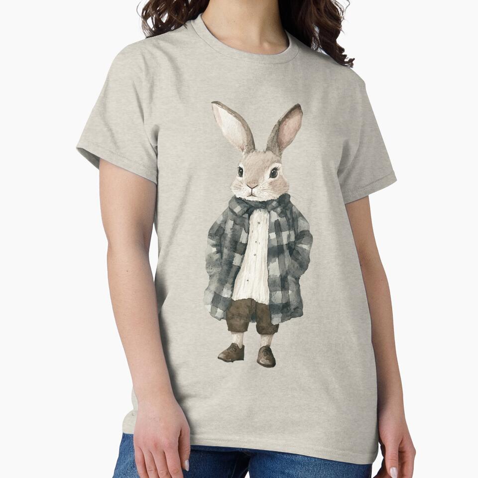 Cottagecore Rabbit by bapupa T-Shirts, Hoodie, Sweatshirt | BlankRebels.com (Image 2)