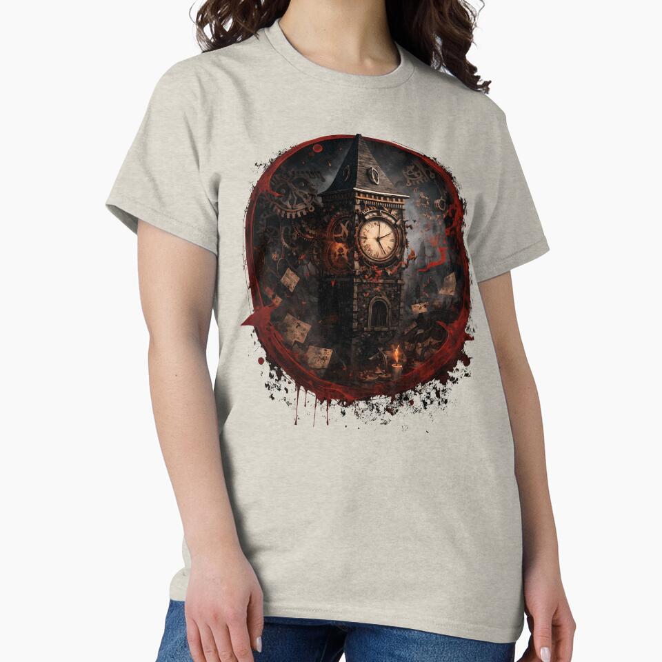 BOTC - A Blood splattered clocktower - Whispering Gears by creative-cub T-Shirts, Hoodie, Sweatshirt (Image 2)