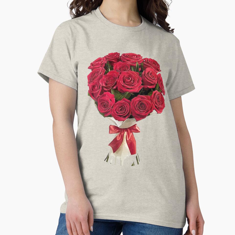 Valentine's Red Roses Bouquet by Pavnud T-Shirts, Hoodie, Sweatshirt | BlankRebels.com (Image 2)
