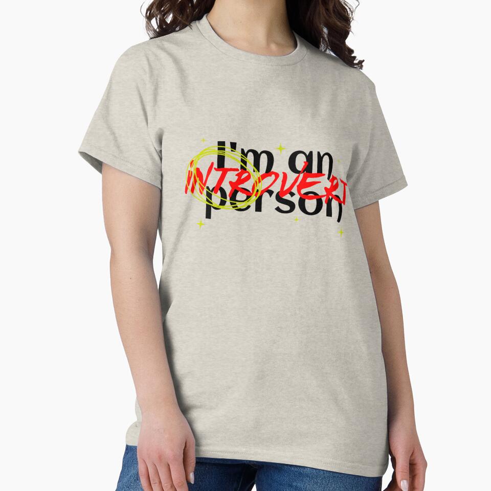 I'm an Introvert Person - Y2K Aesthetic Graphic by Emagicc T-Shirts, Hoodie, Sweatshirt | BlankRebels.com (Image 2)