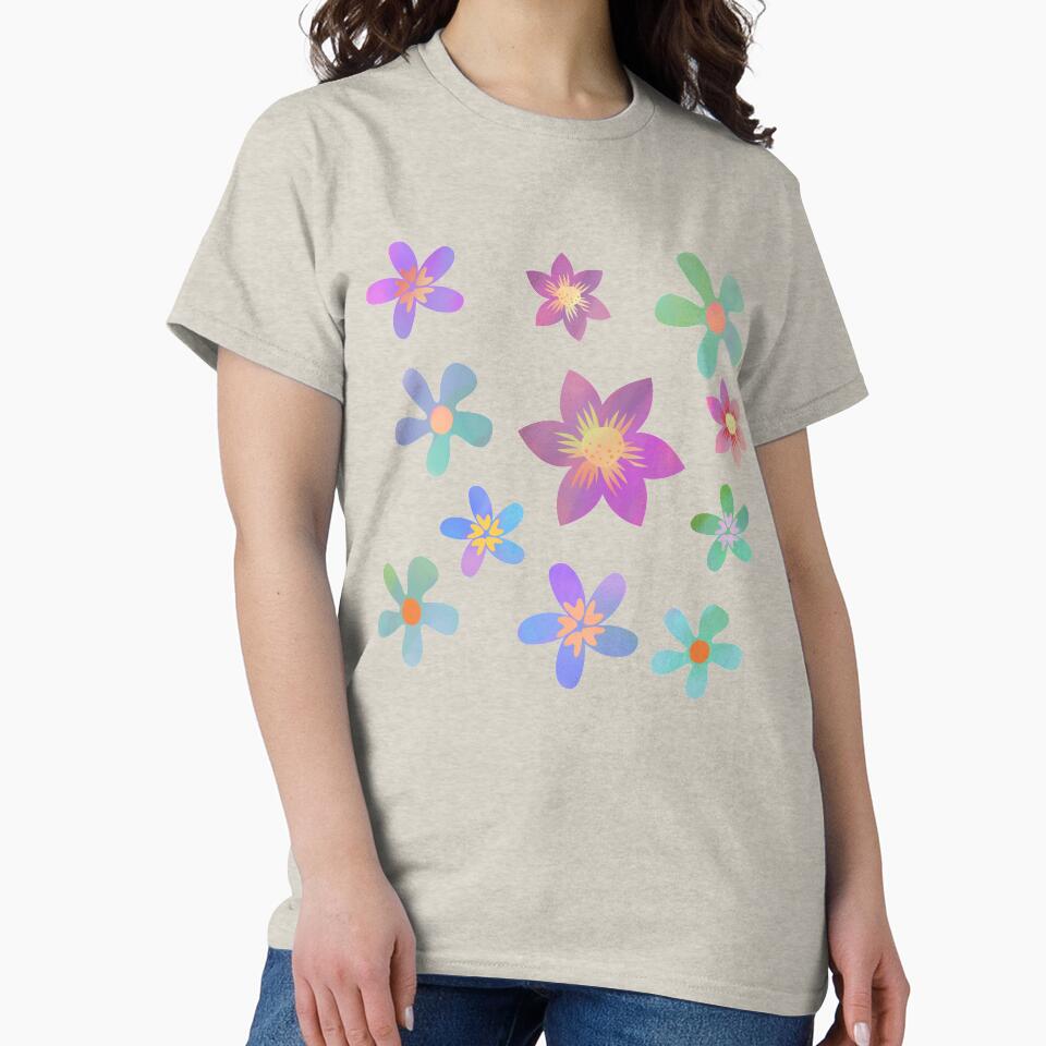 Colorful Kidcore Flowers by SYNTASTIC T-Shirts, Hoodie, Sweatshirt | BlankRebels.com (Image 2)