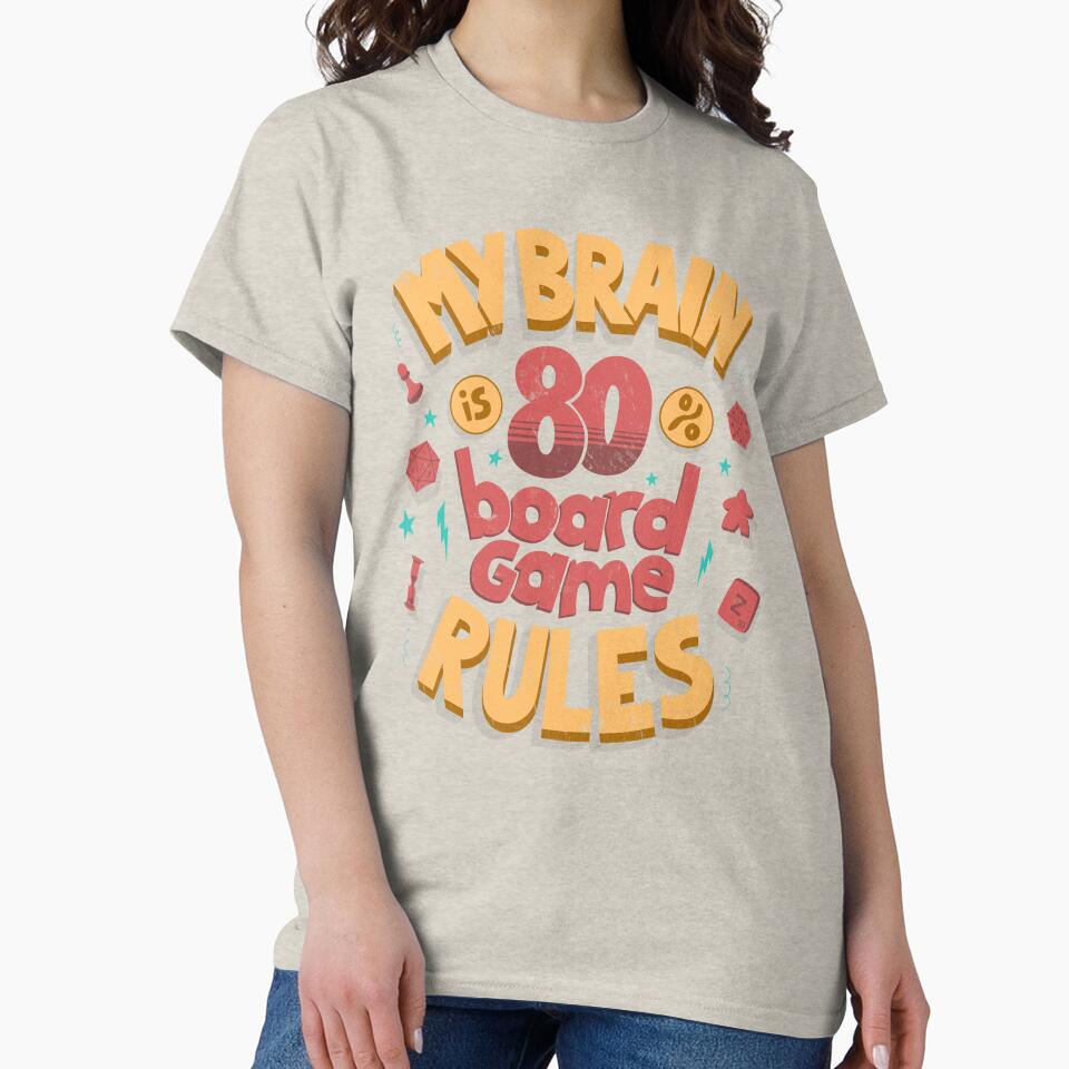 My brain is 80% board game rules by Anti-Style T-Shirts, Hoodie, Sweatshirt | BlankRebels.com (Image 2)
