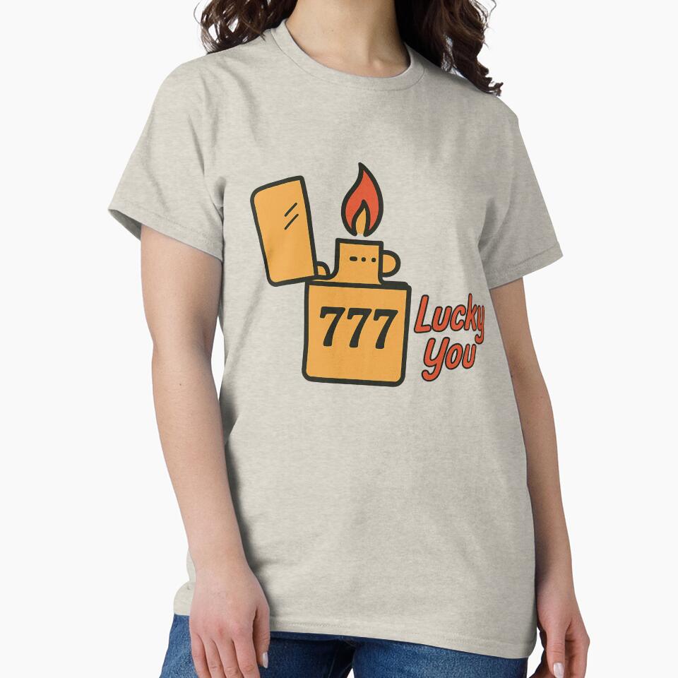 Lucky You 777 Lighter Design by Nuvijo T-Shirts, Hoodie, Sweatshirt | BlankRebels.com (Image 2)