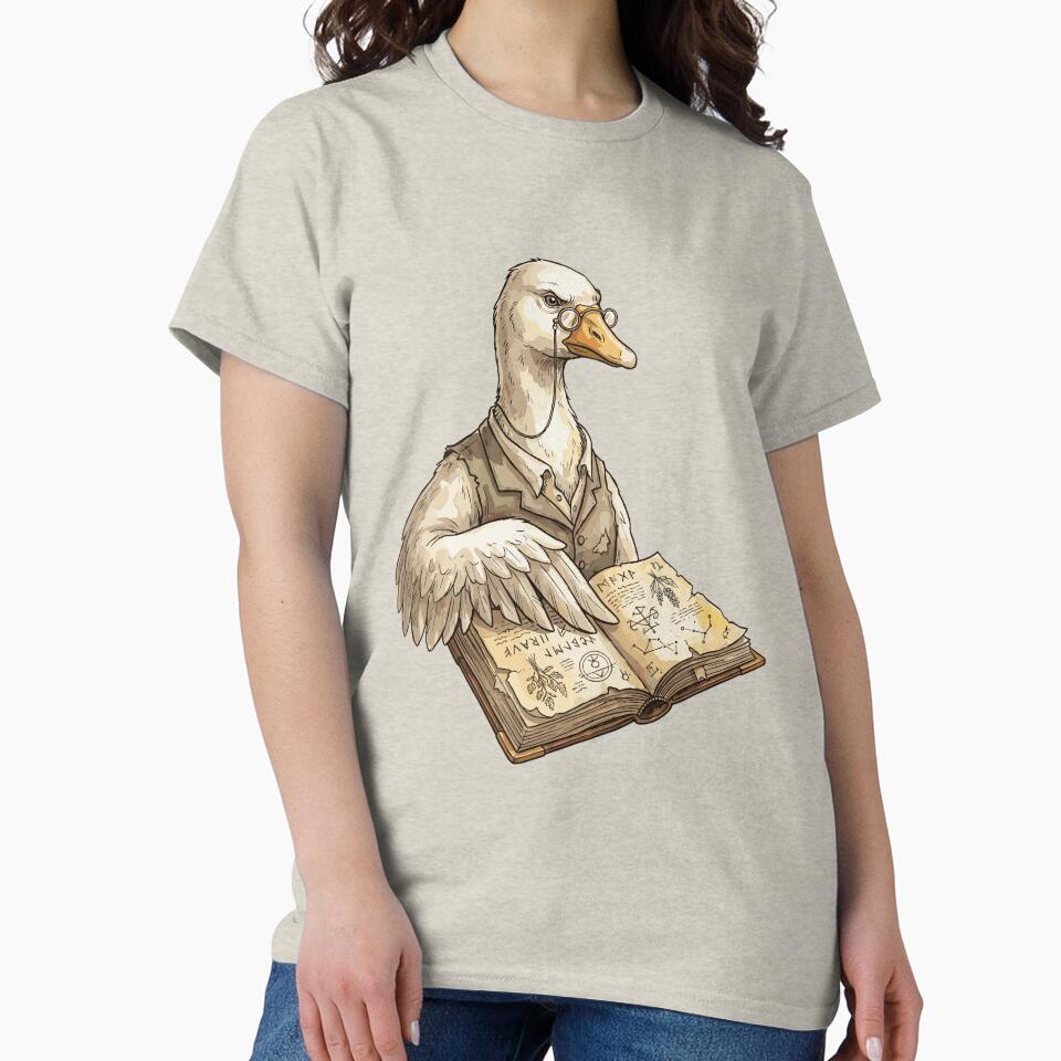 Vintage Dark Academia: Grimoire Goose by bapupa T-Shirts, Hoodie, Sweatshirt | BlankRebels.com (Image 2)