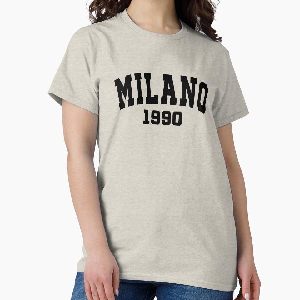 Milano 1990 Sweatshirt Text Black by Penxilstudio