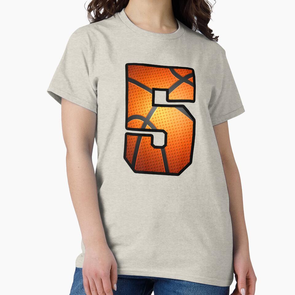 Basketball Birthday 5 Sports Number Five Design by JRRTs T-Shirts, Hoodie, Sweatshirt | BlankRebels.com (Image 2)