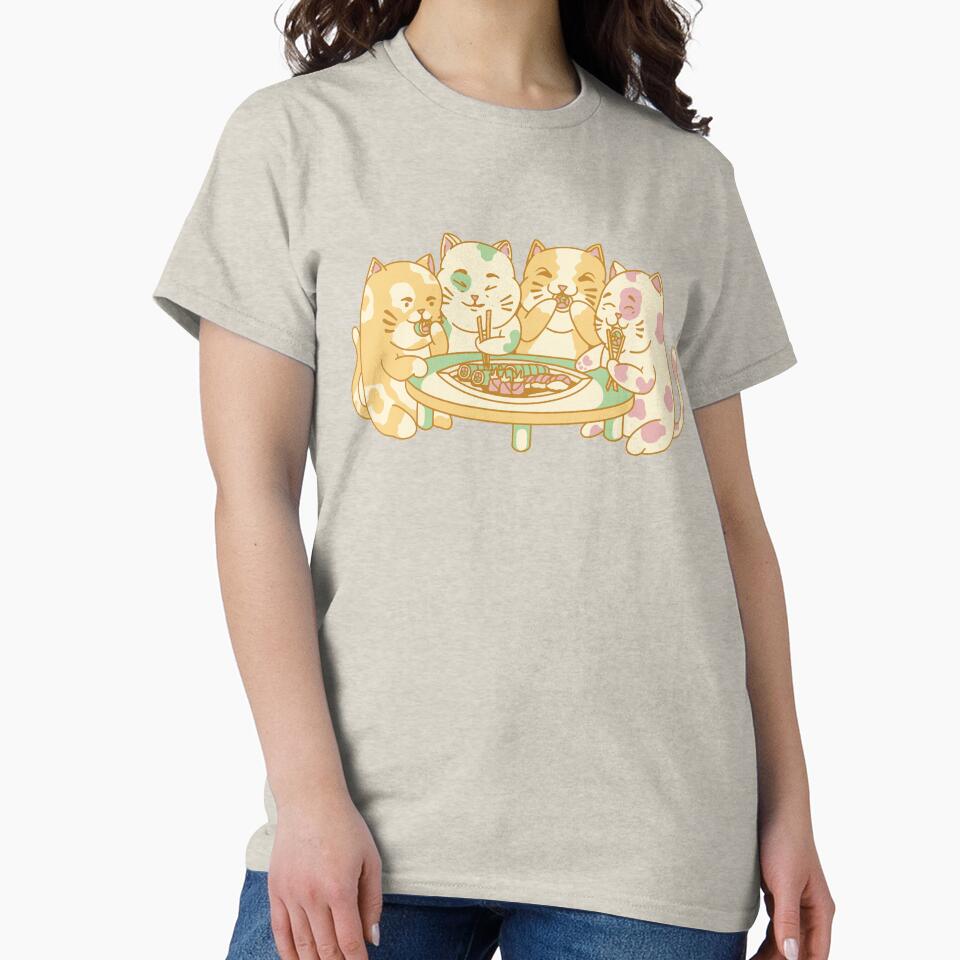 Cute Kawaii Sushi Cat Gathering by YueHeng Creates ⭐⭐⭐⭐⭐ T-Shirts, Hoodie, Sweatshirt | BlankRebels.com (Image 2)